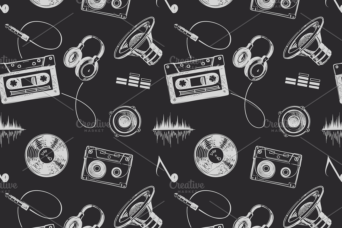 Retro Music Illustrations & Decor, a Decorative Illustration by Adiemus (Photo 6 of 6)