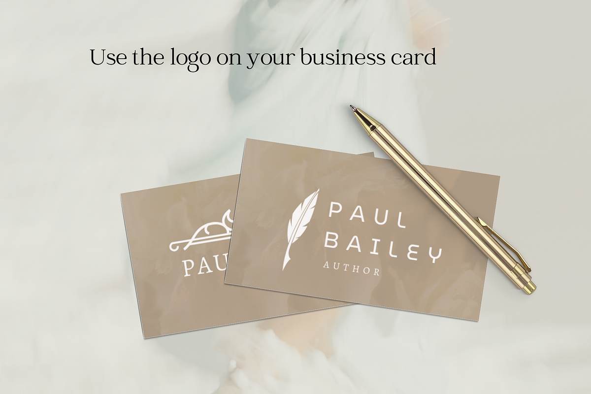 Editable logo template for author, a Branding & Logo Template by Petite Zakka Boutique (Photo 4 of 7)