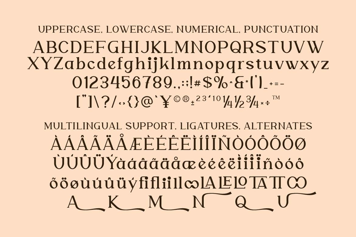 Moonsclare Feminine Type, a Serif Font by Artiveko (Photo 4 of 8)
