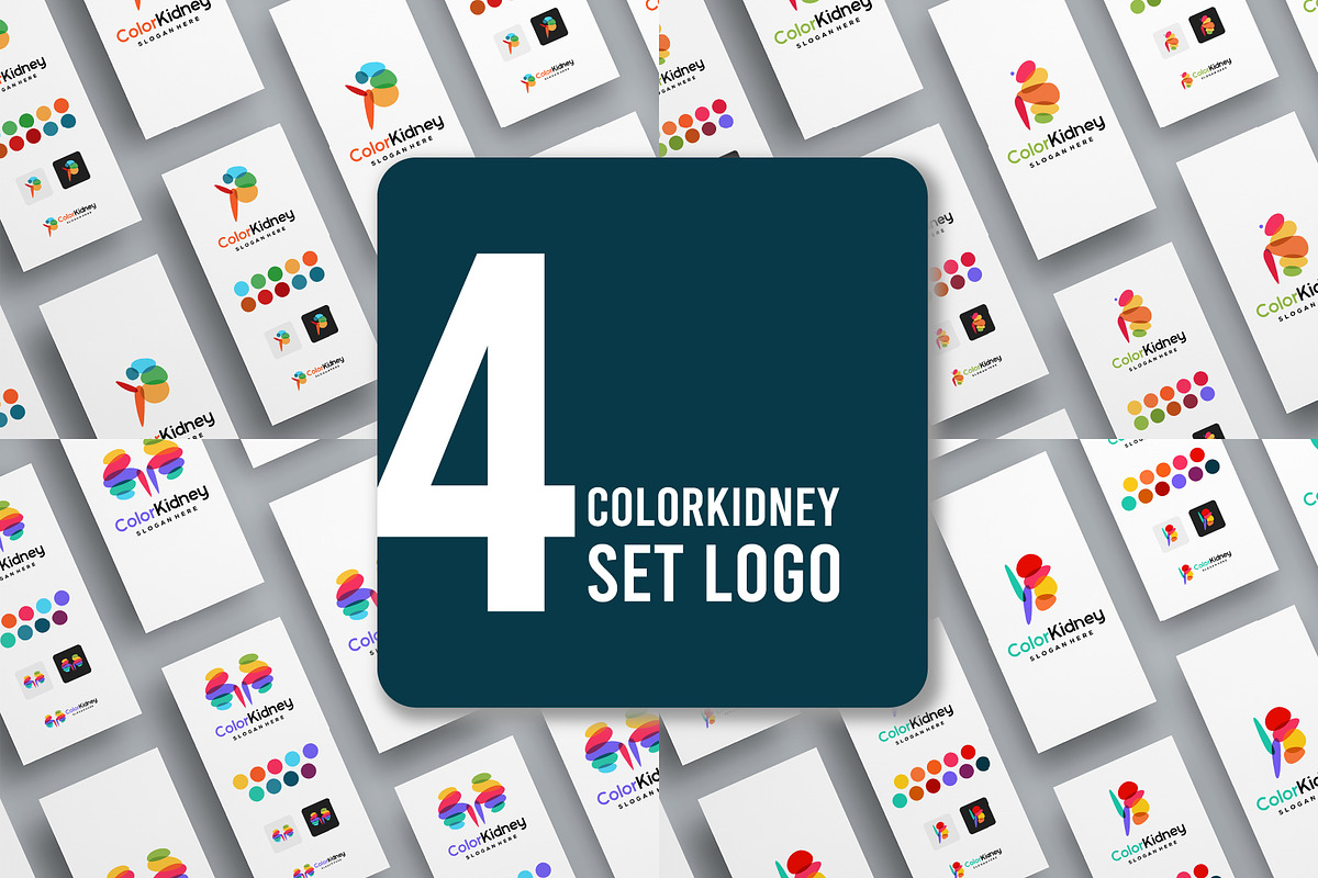 Set of Colorful Kidney Care logo, a Branding & Logo Template by Lucky Creative (Photo 1 of 5)