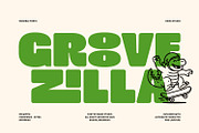 Groovezilla - Retro Bold Fonts, a Sans Serif Font by Dikas Studio (Thumbnail 1 of 20)