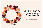 Autumn Floral Clipart Set, a Decorative Illustration by anastasiia.art (Thumbnail 8 of 8)