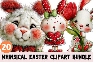 Whimsical Easter Clipart, a Graphic by CitraGraphics