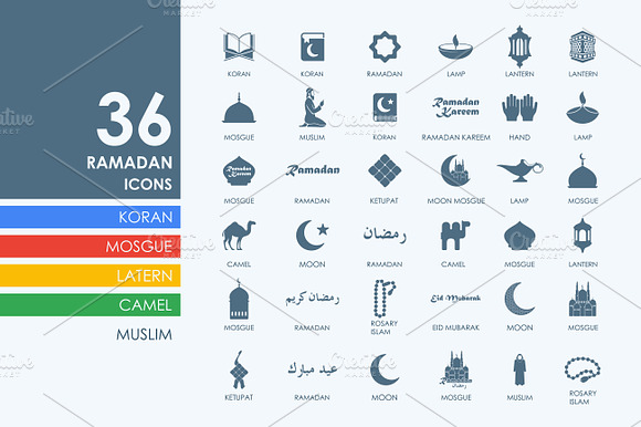 36 Ramadan Icons