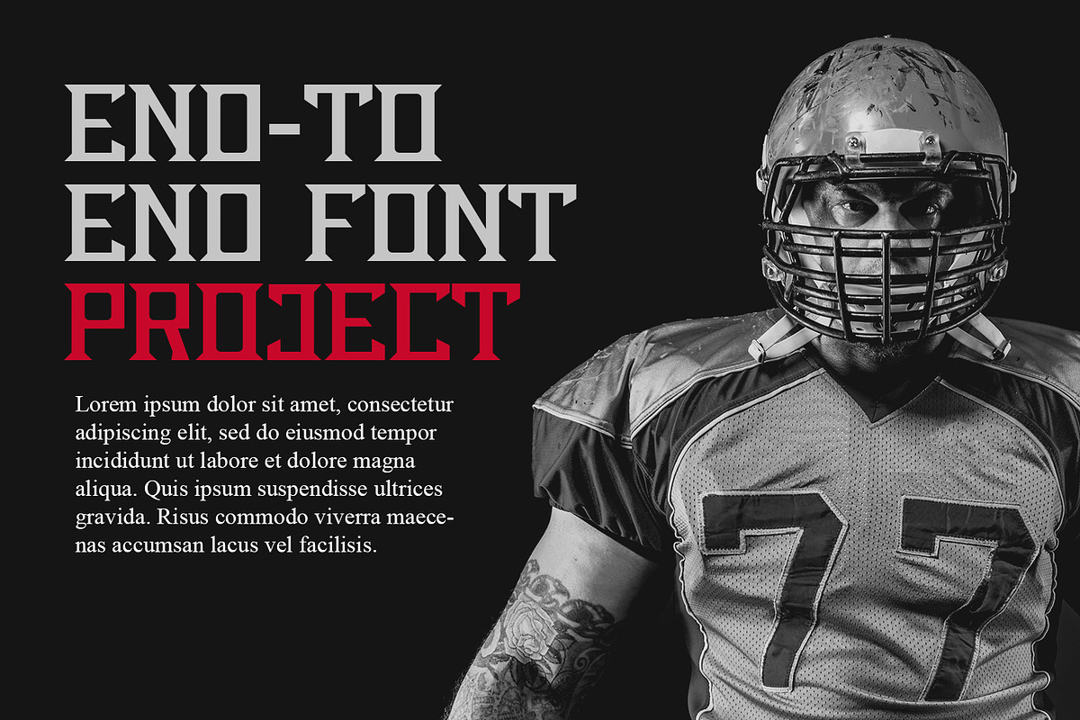 Expanded Pro - Sport Display Font, a Sans Serif Font by Kincrev Studio (Photo 3 of 5)