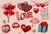 I Love You (seamless pattern), a Decorative Illustration by Andre_Eva (Thumbnail 4 of 10)
