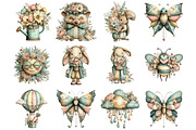 Whimsical Spring Singpost Clipart, a Graphic by CitraGraphics (Thumbnail 3 of 5)