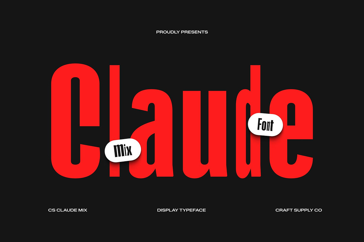 CS Claude Mix, a Sans Serif Font by Craft Supply Co. (Photo 1 of 8)