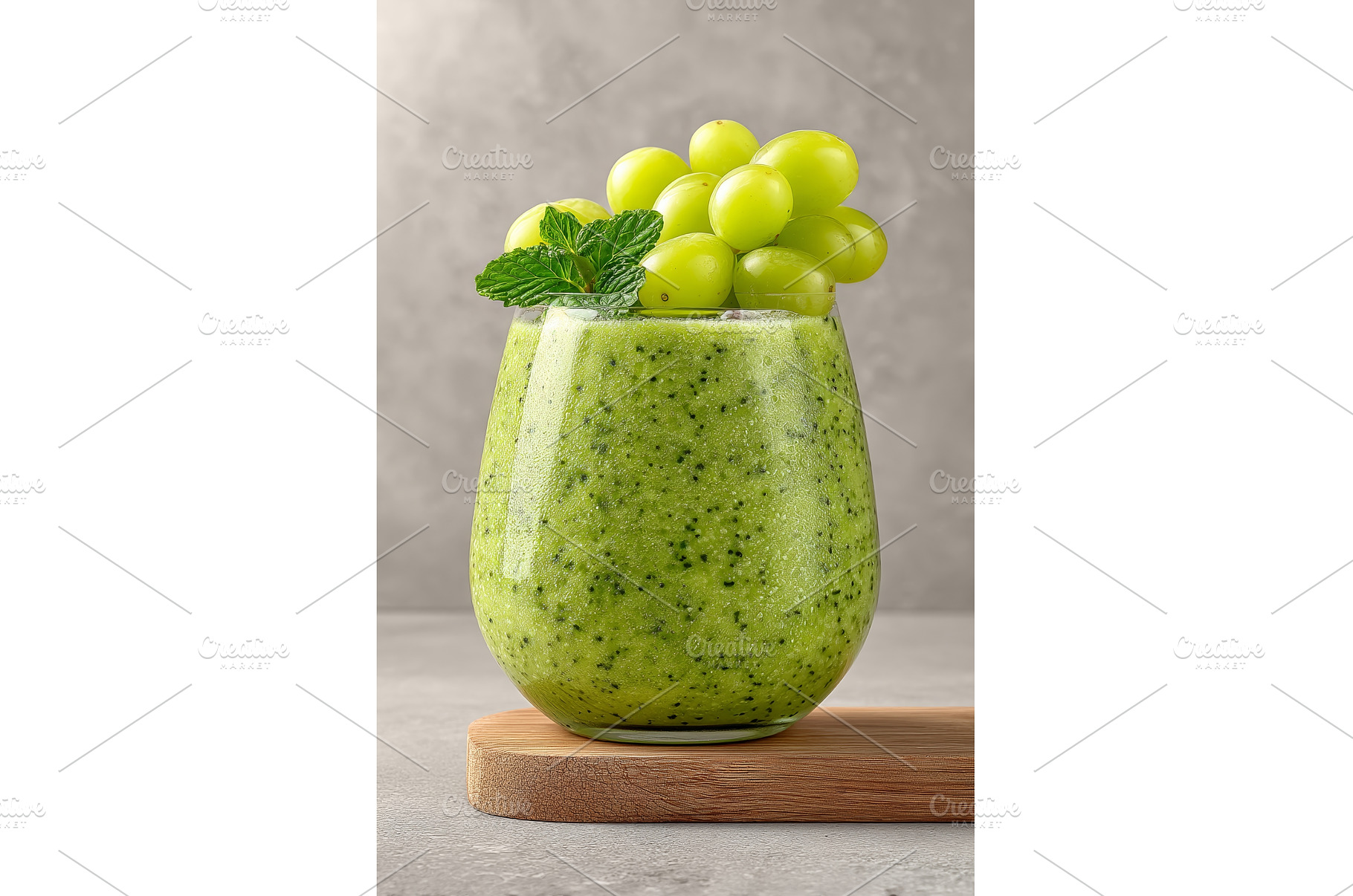 A glass cup holds a refreshing, a Food & Drink Photo by ZinetroN