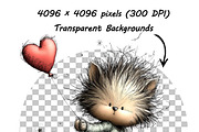 Whimsical Floral Cat Clipart Bundle, an Animal Illustration by one-touch (Thumbnail 11 of 18)