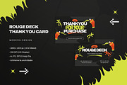 Rouge Deck - Thank You Card, a Print Template by StreaksideStd (Thumbnail 3 of 3)
