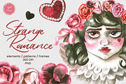 Strange Romance - Romantic Clipart, a Seasonal Illustration by foxsong (Thumbnail 1 of 17)