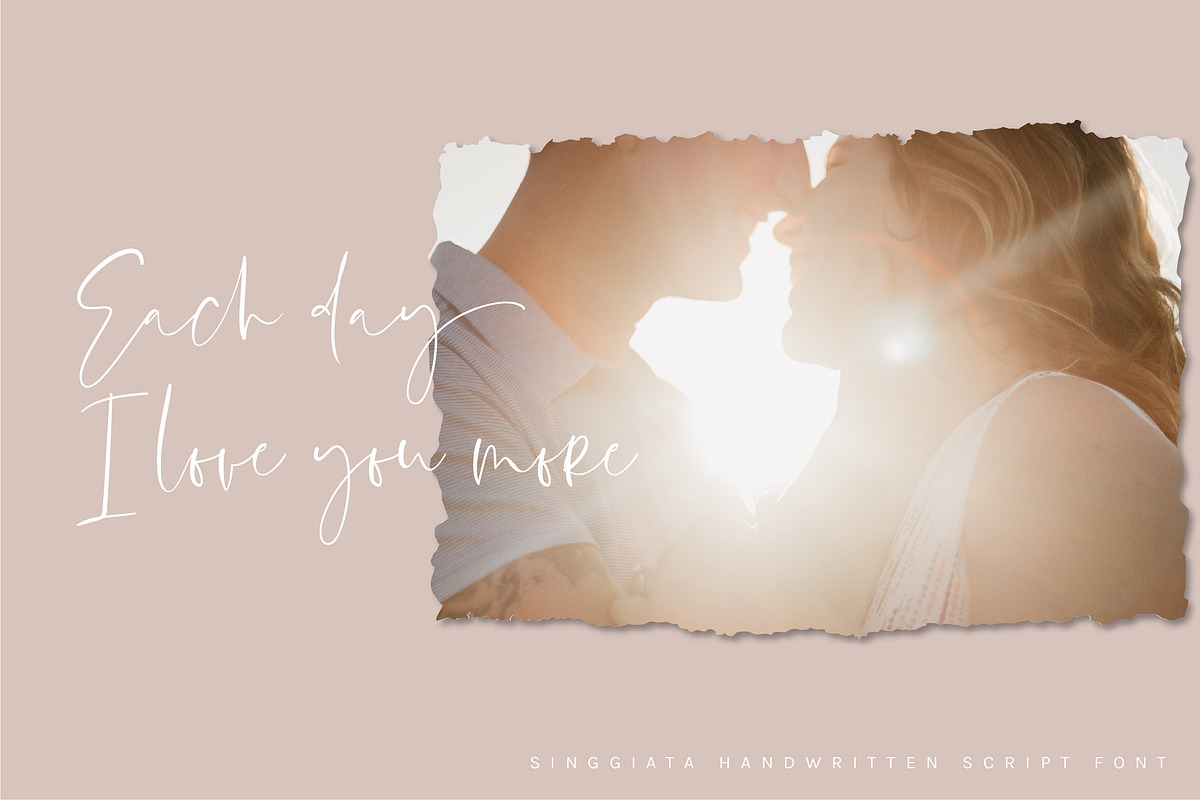 Singgiata Handwritten Font, a Script Font by etigletters (Photo 14 of 15)