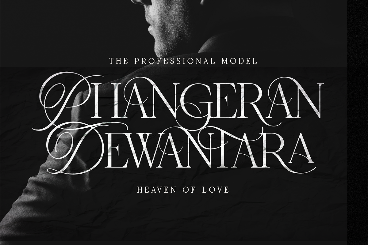 Heaven Of Love | Ligature Serif, a Serif Font by Silverdav (Photo 1 of 12)