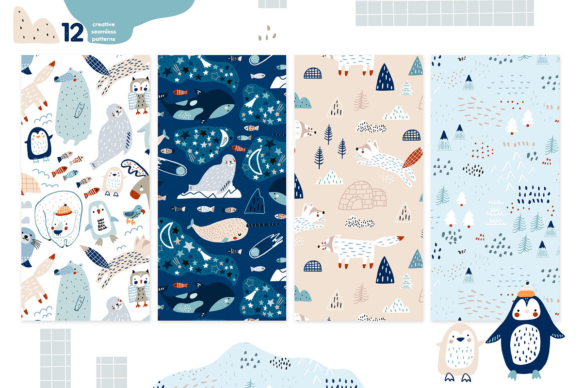 Nordic. Graphic collection, a Pattern Graphic by solmariart (Photo 3 of 11)