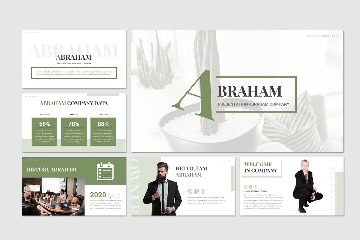 Abraham - Powerpoint Template, a Presentation Template by inspirasign
