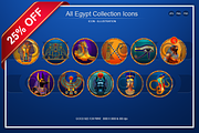 All Egypt Collection Icons, an Icon by nikolay.dimitrov (Thumbnail 1 of 2)