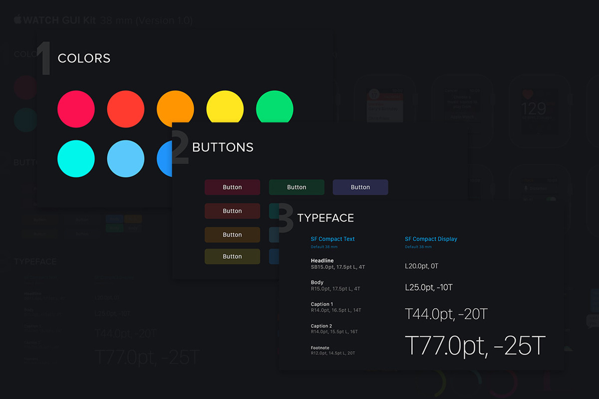 iWatch GUI kit, a Templates & Theme by agile (Photo 2 of 3)