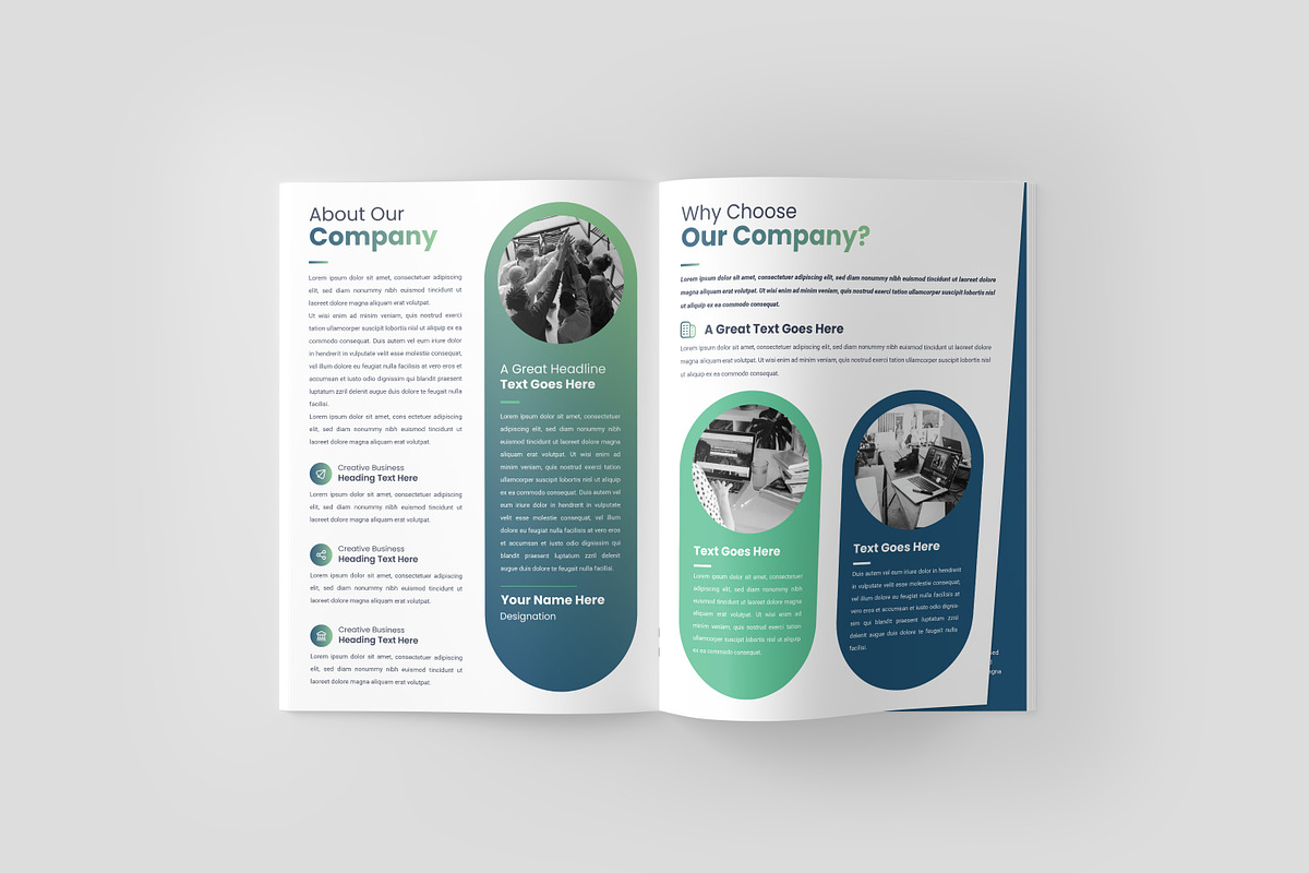 Business Magazine Brochure Template, a Brochure Template by zahidhossainalif (Photo 4 of 7)
