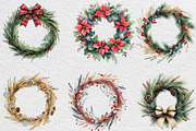 Grass Wreath Christmas Sublimation, an Illustration by Black Bird Studio (Thumbnail 3 of 6)