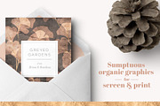 Greyed Gardens & Gold Graphics, a Pattern Graphic by Blixa 6 Studios (Thumbnail 4 of 5)
