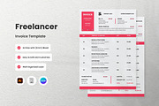 3 Set Freelancer Invoice Template V2, a Print Template by twinstd (Thumbnail 1 of 3)