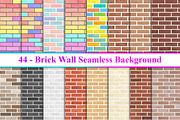 Brick Wall Seamless Background, a Pattern Graphic by Digital Studio (Thumbnail 1 of 3)