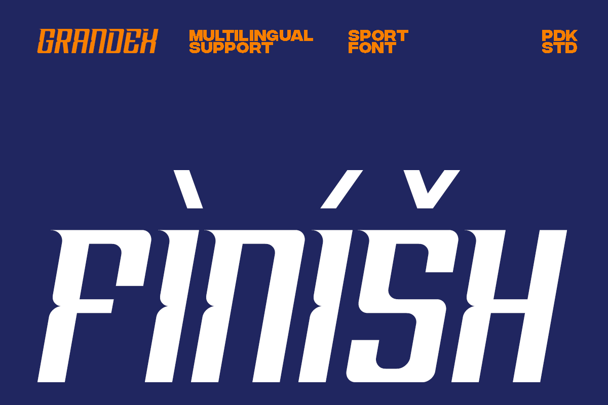 Grandex - Sport Font, a Sans Serif Font by RagamKata (Photo 12 of 12)
