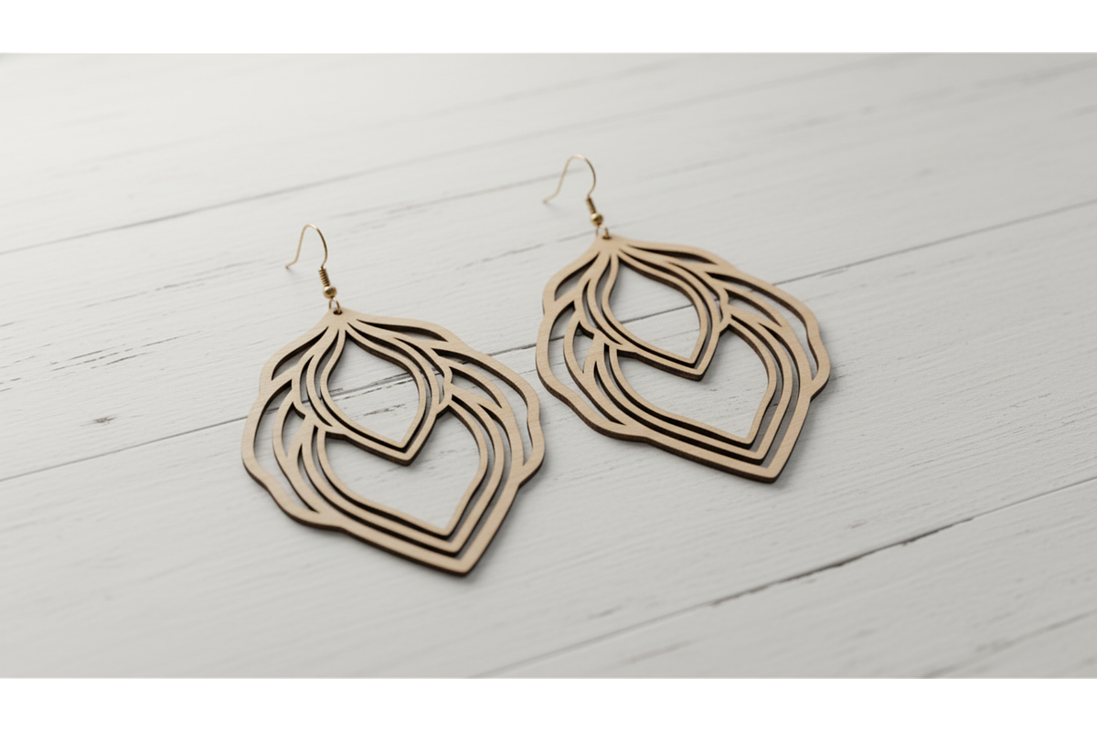 Flower Art Earring Designs, a Graphic by musafir_fashion (Photo 6 of 11)