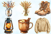 Neutral Rustic Coquette Fall Clipart, an Illustration by Craft Nest (Thumbnail 3 of 5)