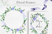 Violet Florals & Greenery Leaves, an Illustration by Momo Studio (Thumbnail 3 of 19)