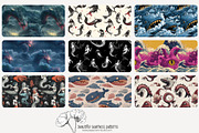 70 sea monster seamless pattern, a Pattern Graphic by Poppy Lane Studio (Thumbnail 6 of 10)