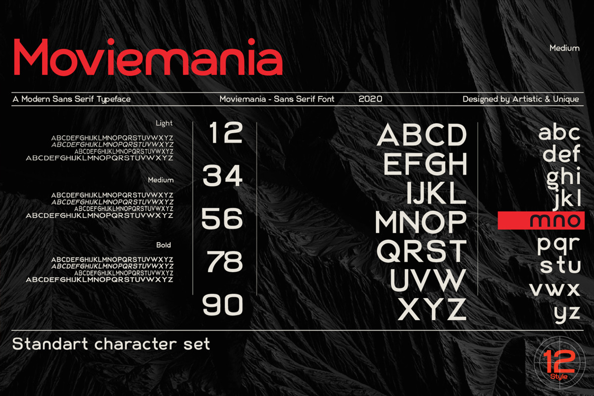 Moviemania - Sans Serif Font Family preview 7