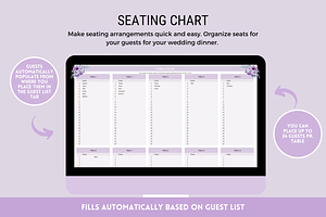 Wedding Planner Google Sheets