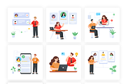 Flat Employment Illustration Set, a Person Illustration by Brickclay (Thumbnail 8 of 8)