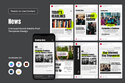 Breaking News Instagram Carousel, a Social Media Template by twinstd (Thumbnail 1 of 5)