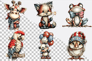 4th of July Animals Clipart Bundle., an Illustration by SVGArt (Thumbnail 2 of 9)