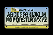 Roadbay - Inline Bold Condensed Font, a Sans Serif Font by Drizy (Thumbnail 3 of 10)