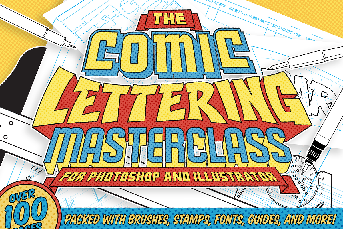 Comic Lettering Masterclass-Adobe, a Templates & Theme by Serkworks Art Labs (Photo 1 of 14)