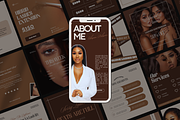 Brown Lash artist Instagram Template, a Social Media Template by My Template Studio (Thumbnail 3 of 18)