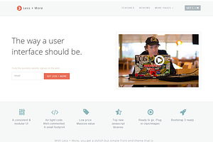 Less More - Bootstrap 3 Theme