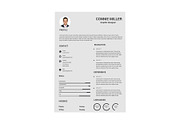 Resume Template and Cover Letter, a Resume Template by designvillage (Thumbnail 3 of 13)