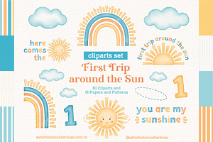 First Trip Around the Sun - Cliparts