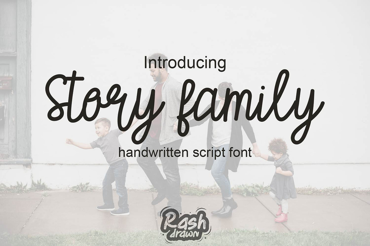 Story family, a Font by Rashdrawn (Photo 1 of 3)