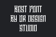 Besovero - Artdeco & Gothic Font, a Blackletter Font by QR Design Studio (Thumbnail 3 of 6)