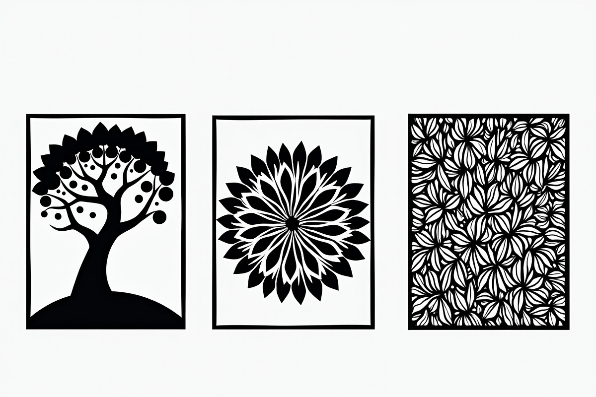 Decorative Tree Floral Tile Pattern, a Decorative Illustration by Artivon (Photo 4 of 6)