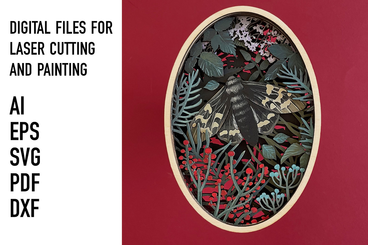 Forest Woodland Oval SVG Bundle, an Object Graphic by HelloWood (Photo 4 of 4)