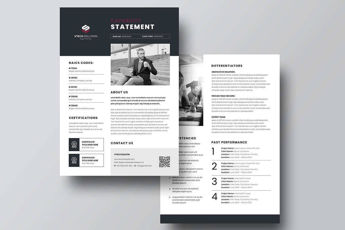 Company Capability Profile Template