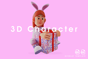 A Gorgeous 3D Bunny Girl Cartoon