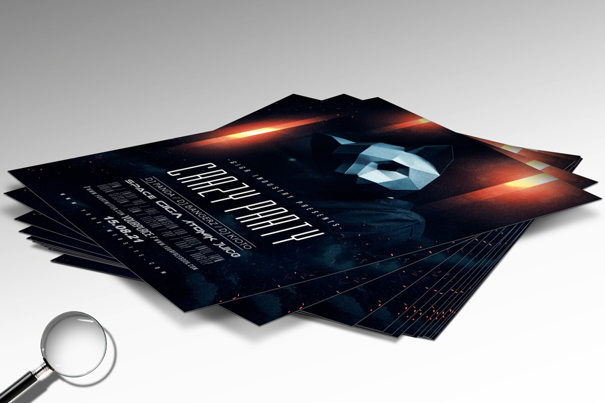 Crazy Party | Club & Deejay Flyer, a Flyer Template by GIGA-TEMPLATE (Photo 4 of 7)